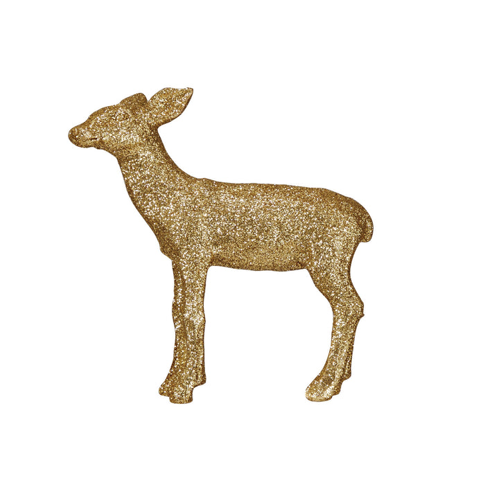 Small Gold Glitter Deer