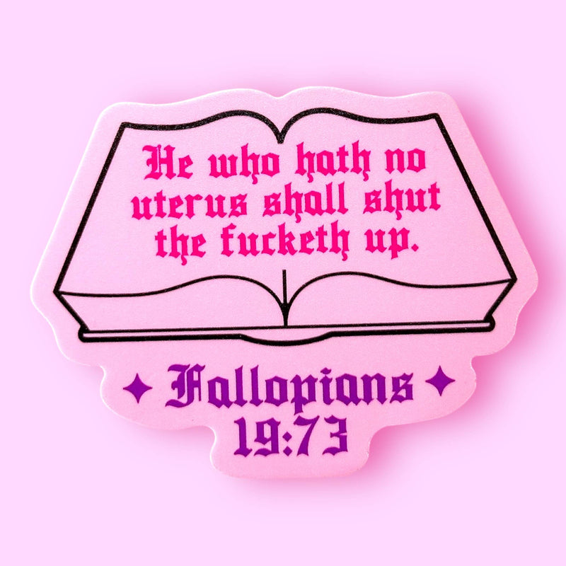 Fallopians 19:73 Sticker