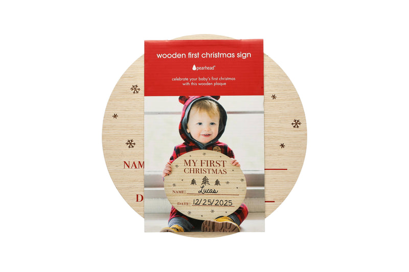 My First Christmas Wooden Holiday Photo Prop Sign
