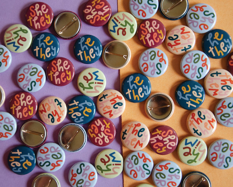 Pronoun Buttons