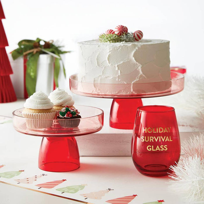 Holiday Survival Wine Glass