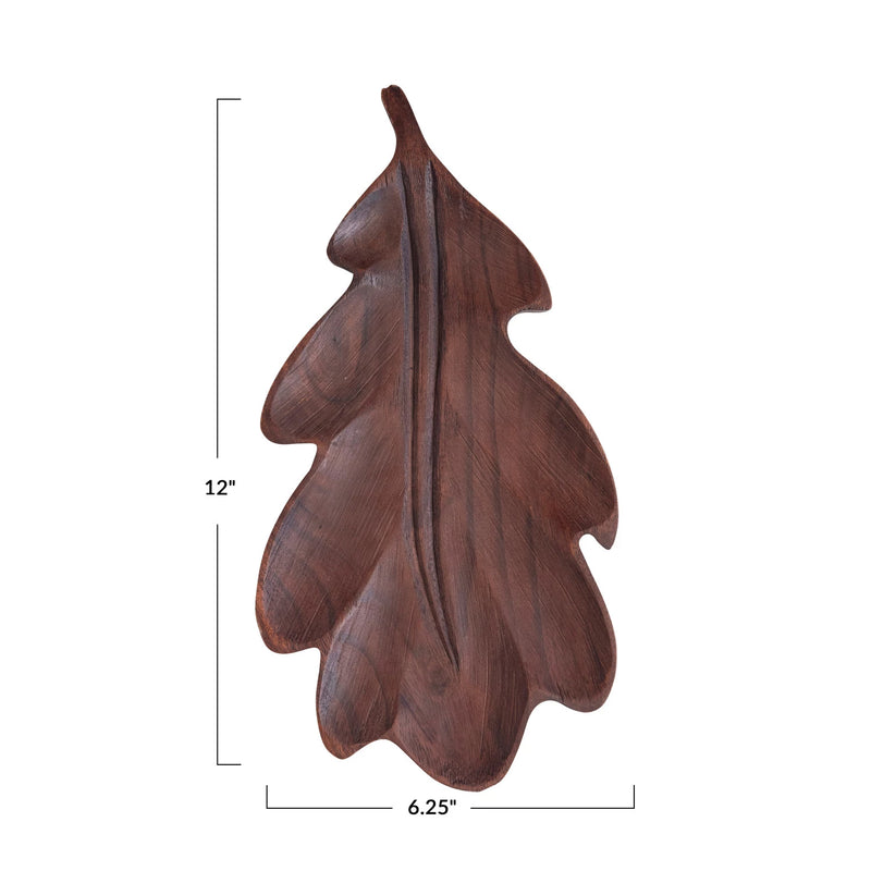 Mango Wood Leaf Dish