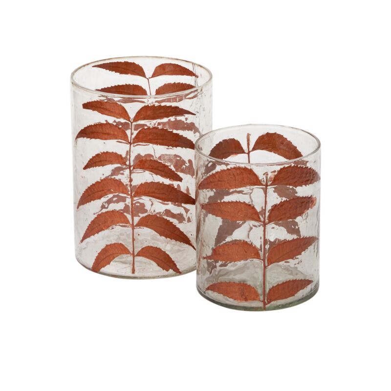 Copper Leaves Votives