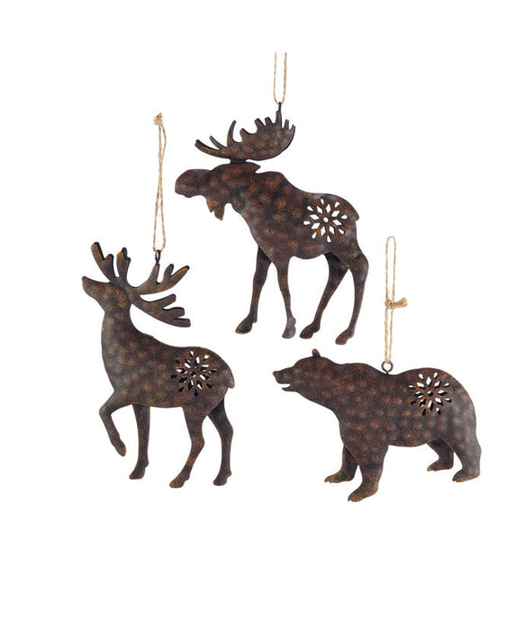 Metal Woodland Ornaments