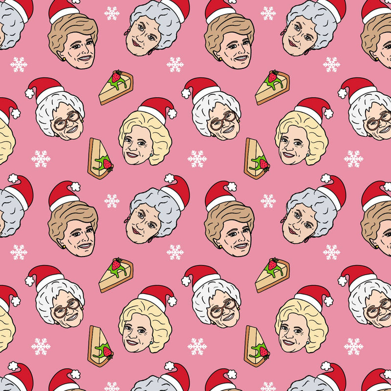 Golden Christmas Wrapping Paper Roll