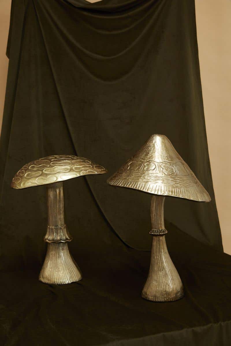 Enchanting Mushroom Sculpture