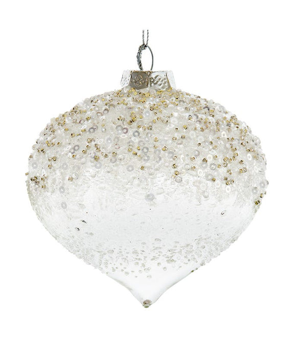 Frosted White Ornament