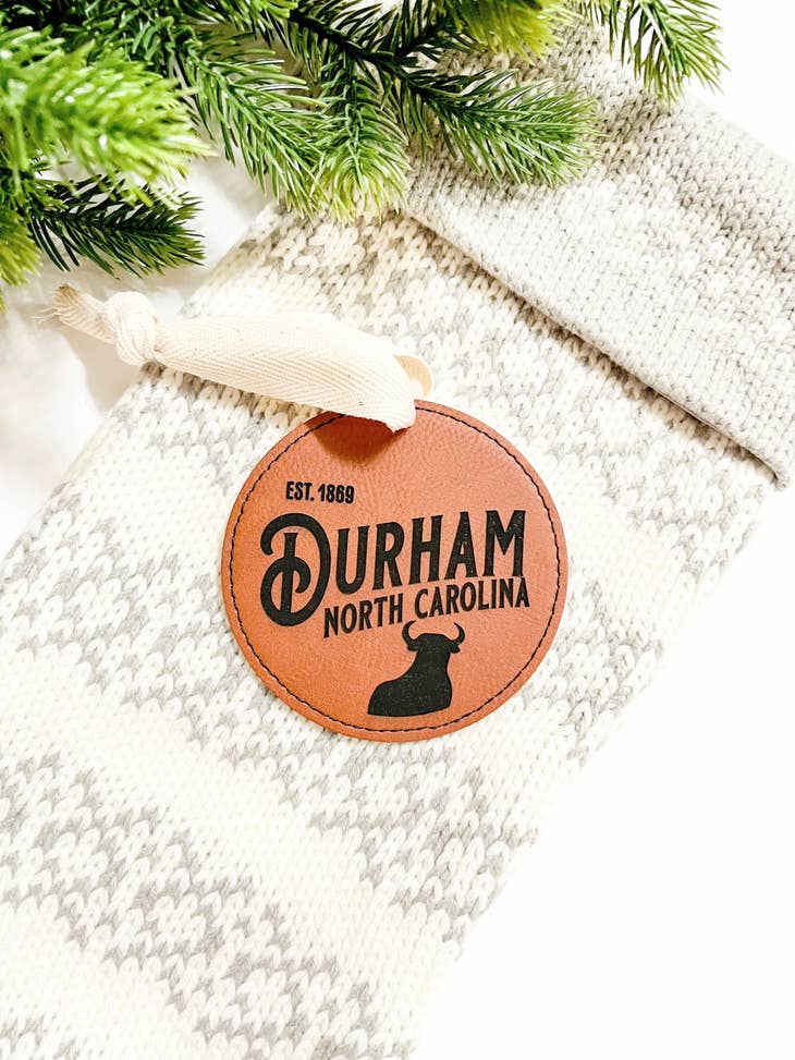 Hometown Leather Ornament