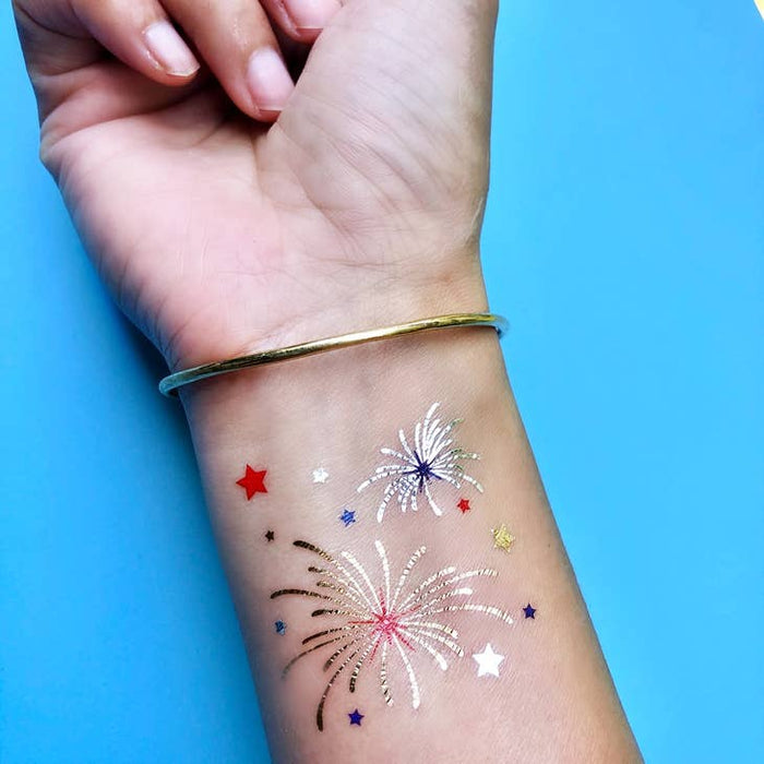 Fireworks Temporary Tattoos