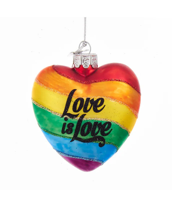 Pride Rainbow Heart Ornament