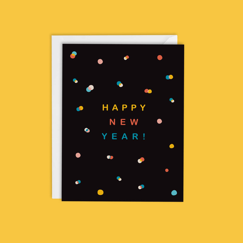 Confetti New Year Card