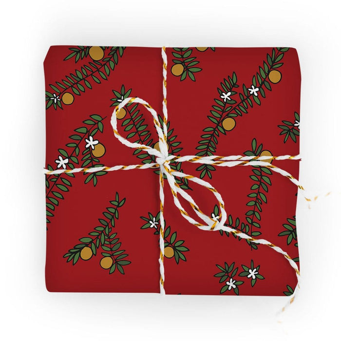 Orange Blossom Wrapping Paper