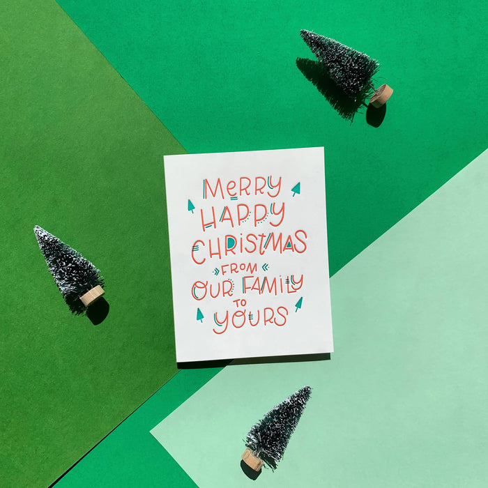 Merry Happy Wishes Card