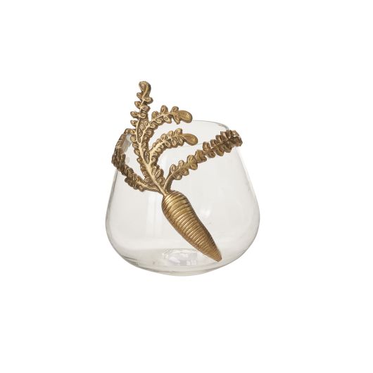 Gilded Carrot Vase