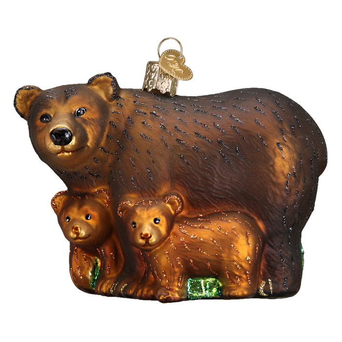 Bear With Cubs Ornament