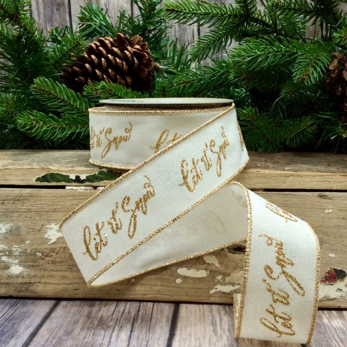 Let It Snow Ribbon — Beth's - A Christmas and Holiday Shop