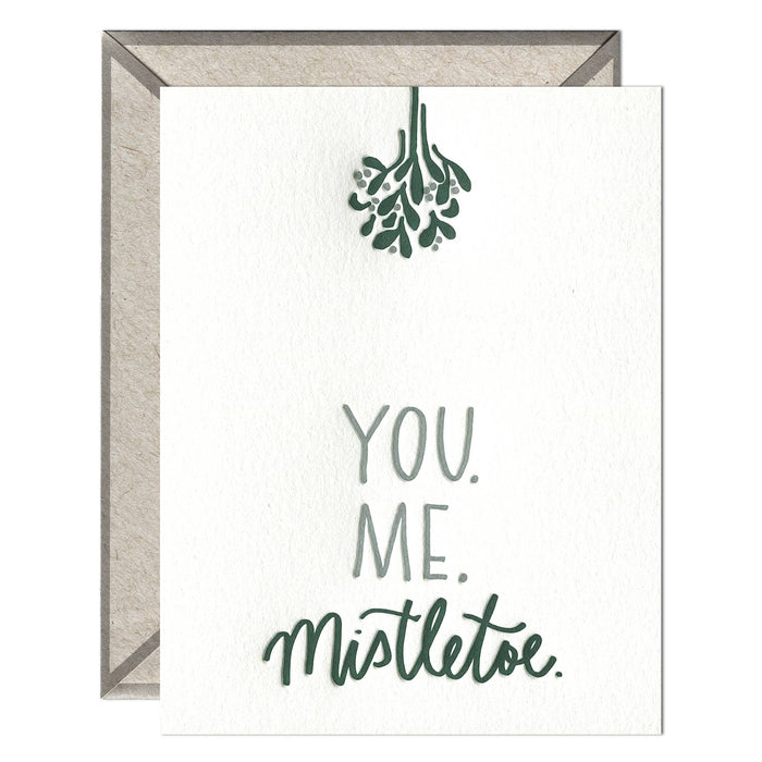 You Me Mistletoe Card