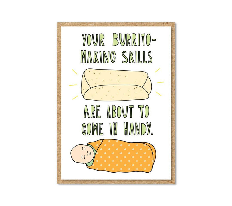 Burrito Baby Enclosure Card