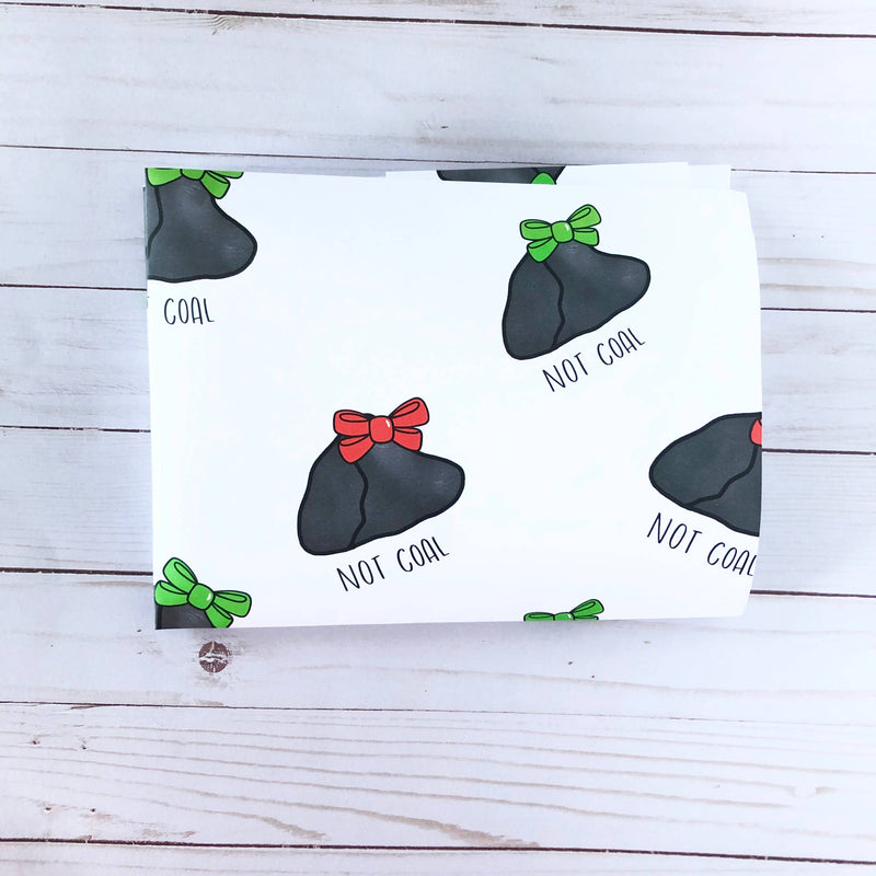 Not Coal Gift Wrap