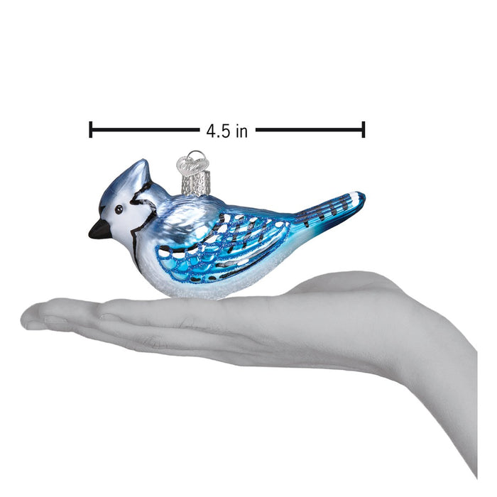 Bright Blue Jay Ornament