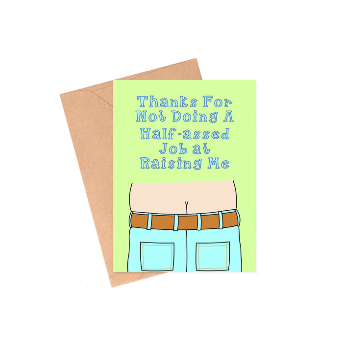 Half-Assed Father's Day Card
