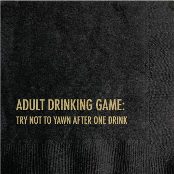Yawn Game Cocktail Napkins