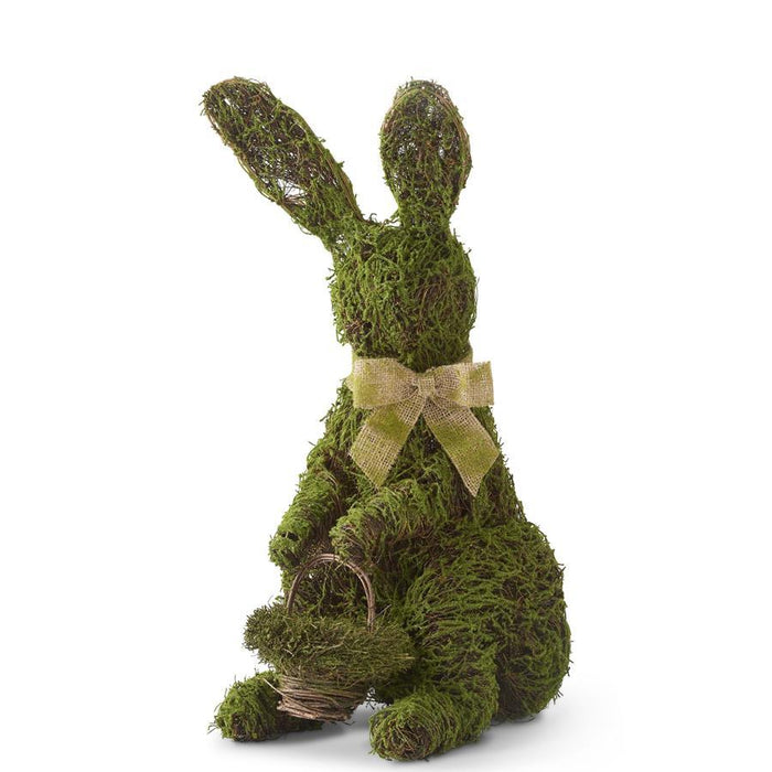 Mossy Twig Bunny with Basket