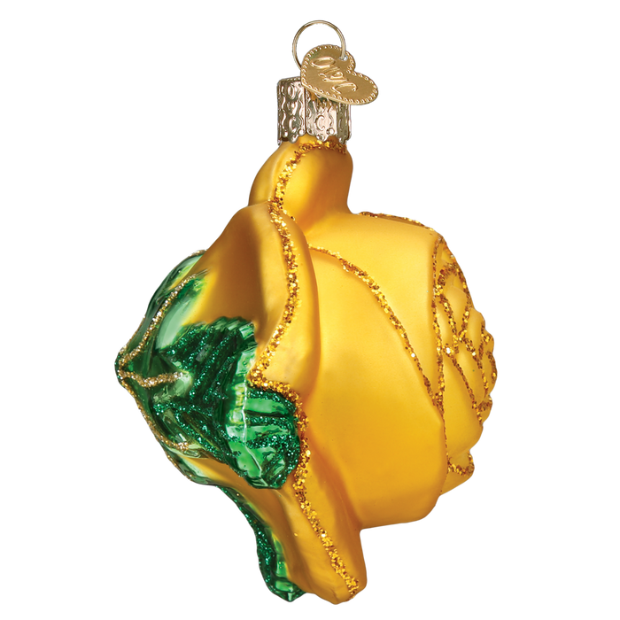 Yellow Rose Ornament