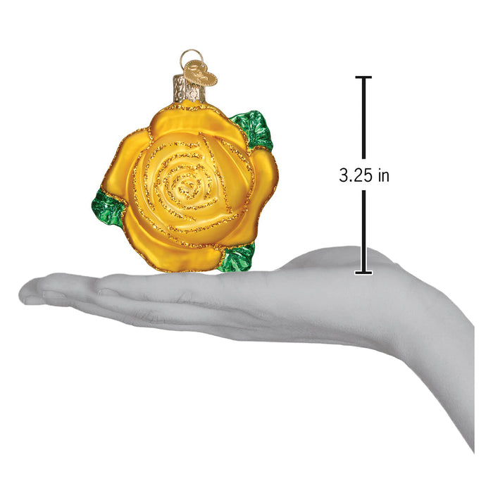 Yellow Rose Ornament