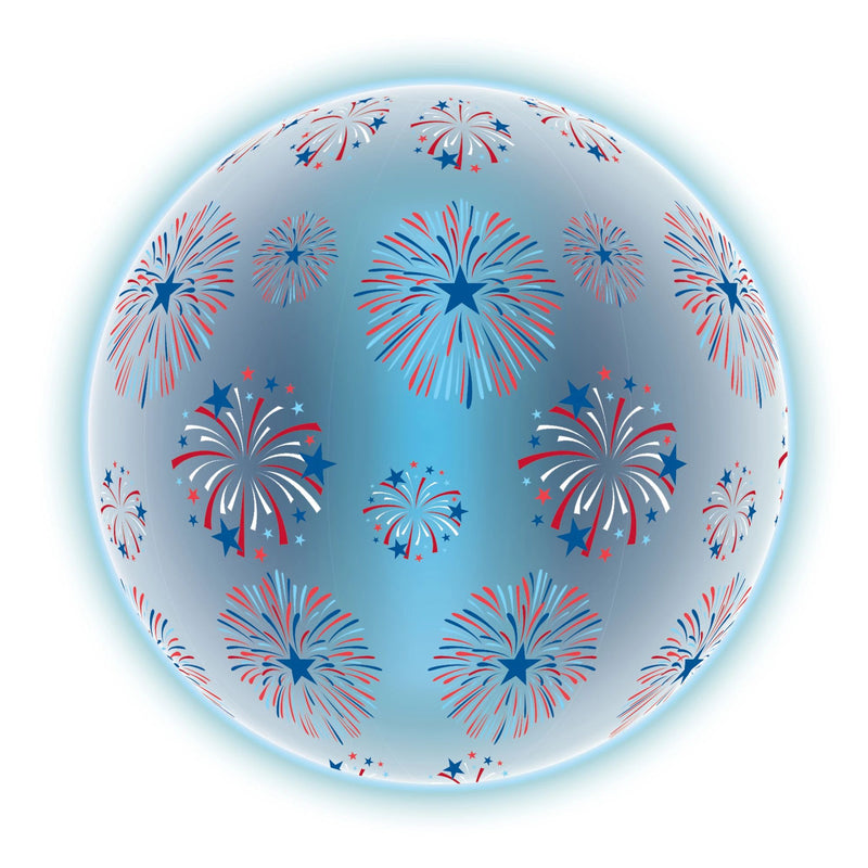 Red, White, & Blue Glow Beach Ball