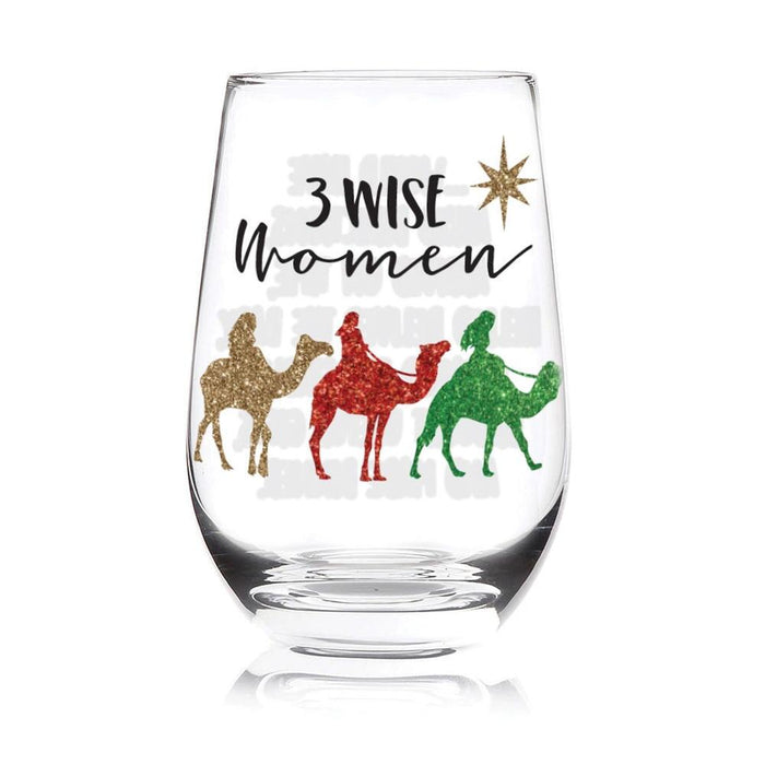 Three Wise Women Stemless Glass