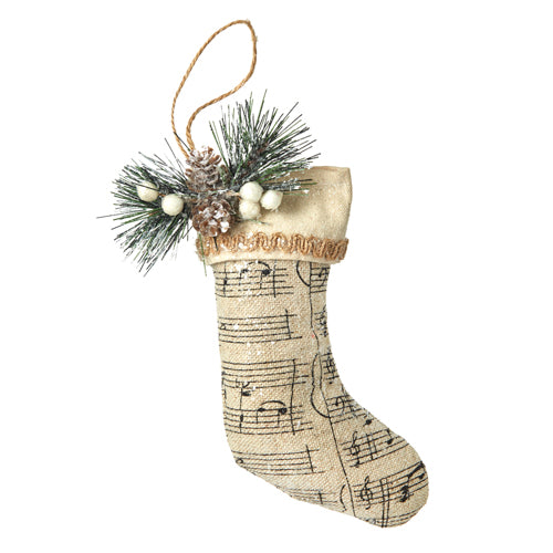 Sheet Music Stocking Ornament