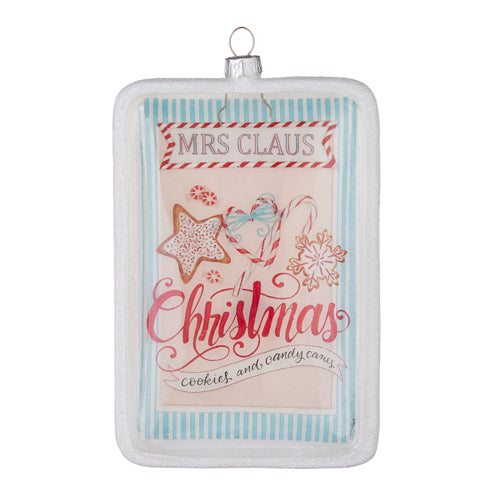 Mrs Claus Christmas Disc Ornament