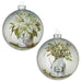 Winter Farmhouse Floral Ball Ornament - Noel - Pitcher