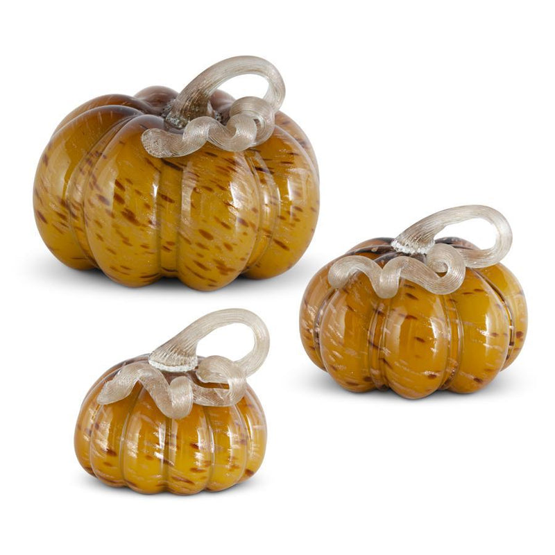Speckled Glass Pumpkins