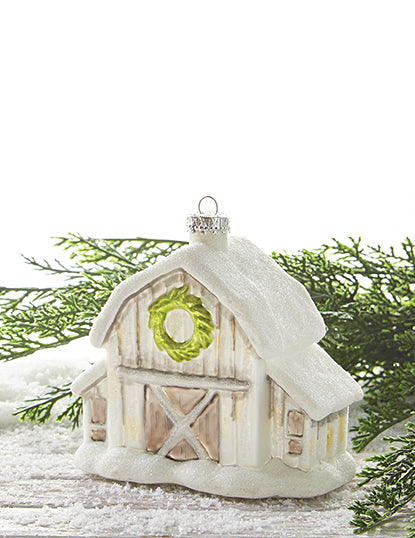 Winter Barn Ornament