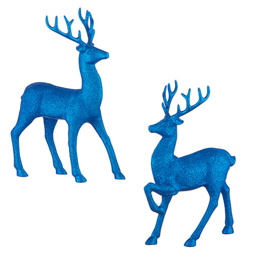 Blue Glitter Deer