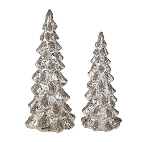 Glittered Glass Trees