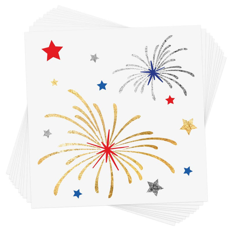Fireworks Temporary Tattoos