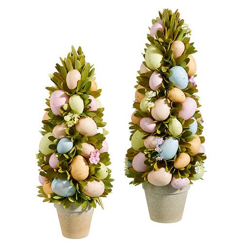Potted Egg Topiaries