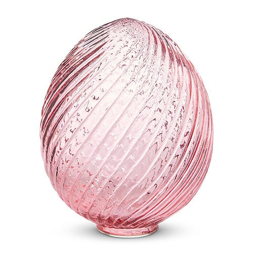 Swirl Patterned Glass Egg