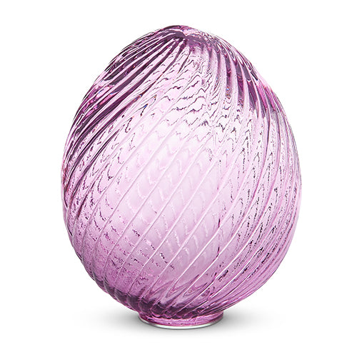 Swirl Patterned Glass Egg