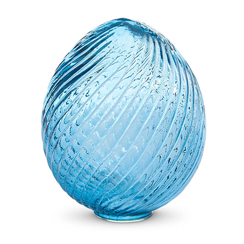 Swirl Patterned Glass Egg