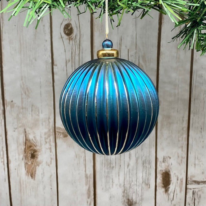 Blue Stripe Ornament