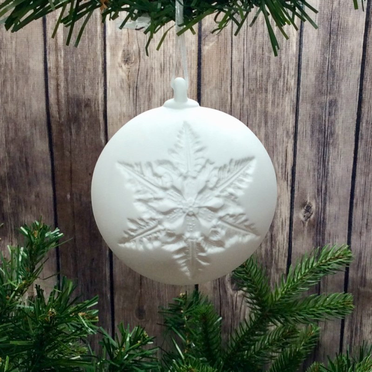 Porcelain Snowflake Ornament — Beth's - A Christmas and Holiday Shop