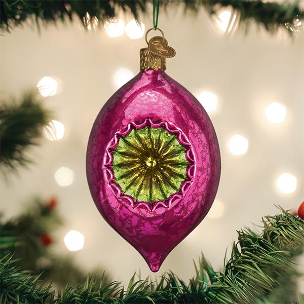 Dazzling Fuchsia Reflection Ornament