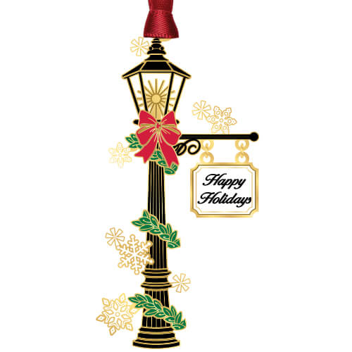 Holiday Lamp Post Christmas Ornament