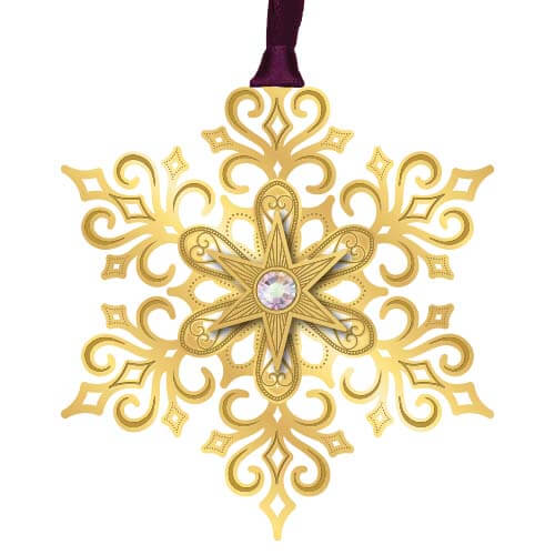 Brilliant Gold Snowflake Ornament