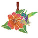 Hummingbird & Flower Ornament