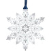 Intricate Silver Snowflake Christmas Ornament
